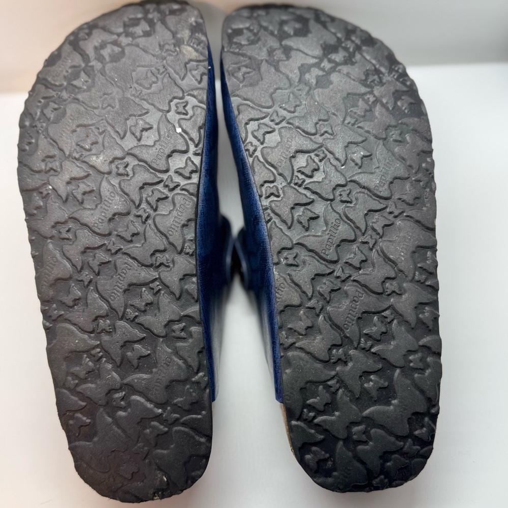Birkenstock Papillio women’s Navy Pattern Boston Clog Size: 38 - Picture 6 of 7